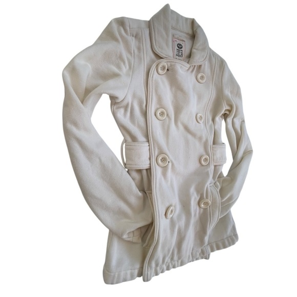 Roxy Jackets & Blazers - Roxy Cream Pea Coat double-breasted coat Size: XS